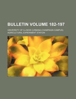 Book cover for Bulletin Volume 182-197
