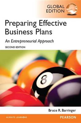 Book cover for PDFeBook Instant Access for Barringer: Preparing Effective Business Plans: An Entrepreneurial Approach, Global Edition