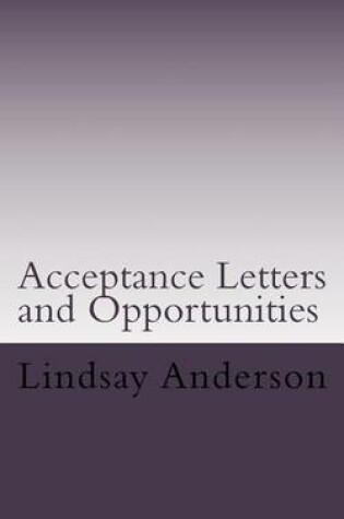 Cover of Acceptance Letters and Opportunities