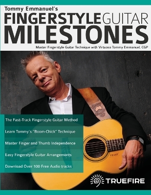 Book cover for Tommy Emmanuel's Fingerstyle Guitar Milestones