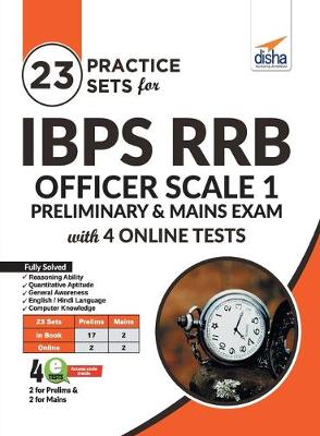 Book cover for 23 Practice Sets for Ibps Rrb Officer Scale 1 Preliminary & Mains Exam with 4 Online Tests