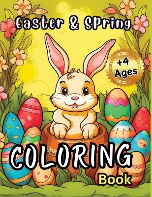 Book cover for Easter & Spring Coloring Book 4+