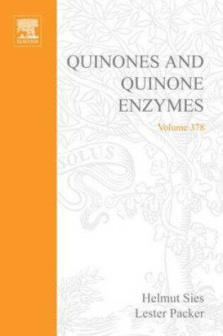 Cover of Quinones and Quinone Enzymes