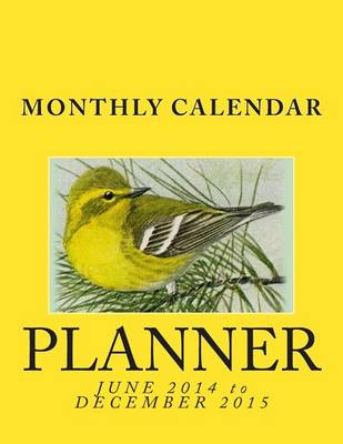 Book cover for Monthly Calendar Planner