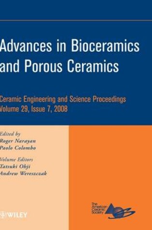 Cover of Advances in Bioceramics and Porous Ceramics, Volume 29, Issue 7