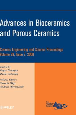 Book cover for Advances in Bioceramics and Porous Ceramics, Volume 29, Issue 7