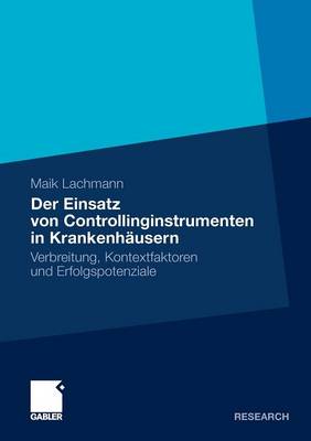 Book cover for Der Einsatz von Controllinginstrumenten in Krankenhäusern