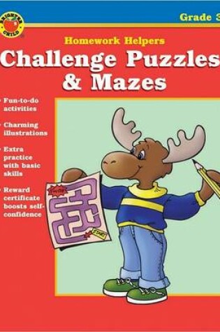 Cover of Challenge Puzzles & Mazes Homework Helper, Grade 3