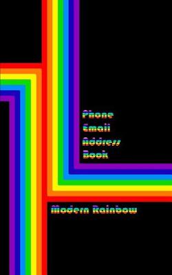 Book cover for Modern Rainbow Address Book