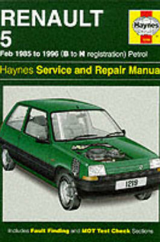 Cover of Renault 5 1985-96 Service and Repair Manual