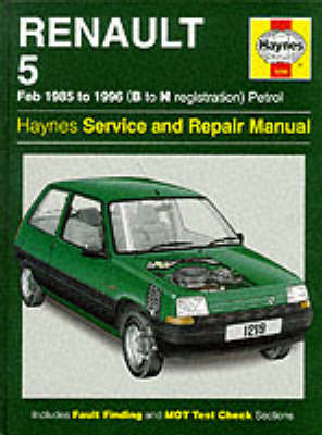 Book cover for Renault 5 1985-96 Service and Repair Manual