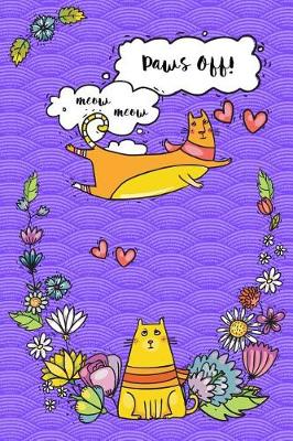 Cover of Journal Notebook For Cat Lovers Funny Flying Cartoon Cat 2