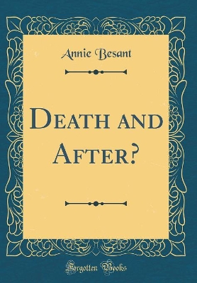 Book cover for Death and After? (Classic Reprint)