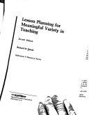 Book cover for Lesson Planning for Meaningful Variety in Teaching