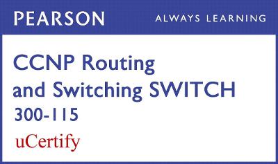 Book cover for CCNP R&S SWITCH 300-115 Pearson uCertify Course Student Access Card