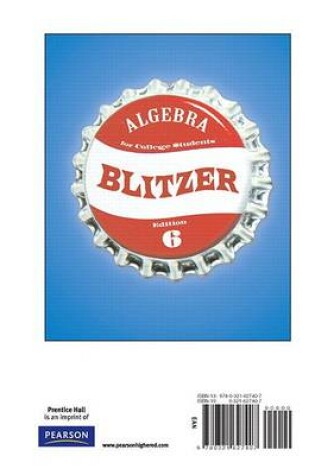 Cover of Algebra for College Students, Books a la Carte Edition