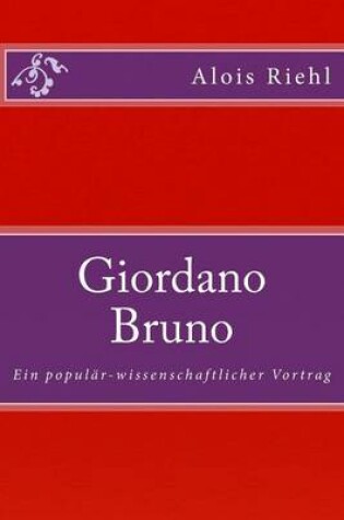 Cover of Giordano Bruno