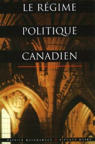 Cover of Le Regime Politique Canadien