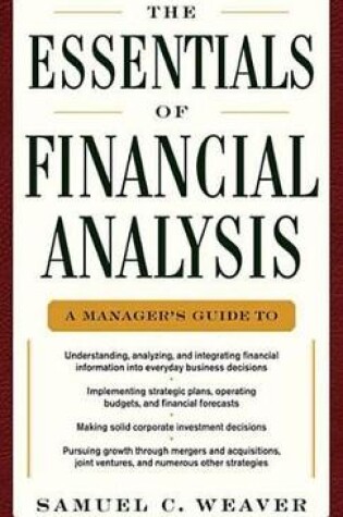 Cover of The Essentials of Financial Analysis