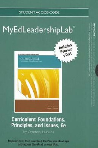 Cover of NEW MyLab Ed Leadership with Pearson eText -- Standalone Access Card-- for Curriculum