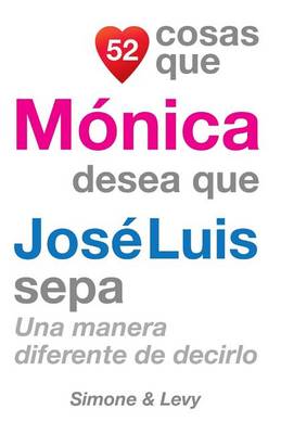 Cover of 52 Cosas Que Mónica Desea Que José Luis Sepa