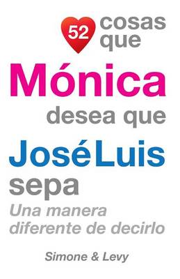 Book cover for 52 Cosas Que Mónica Desea Que José Luis Sepa