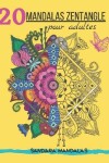 Book cover for 20 mandalas zentangle pour adultes