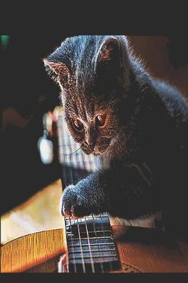 Book cover for Guitar Cat Notebook