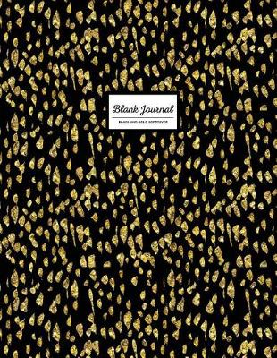 Cover of Blank Journal - Black And Gold