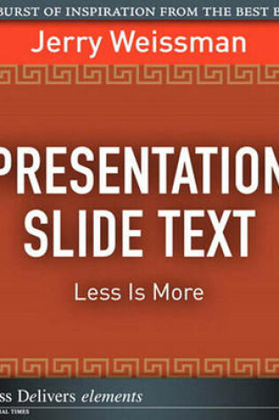 Cover of Presentation Slide Text