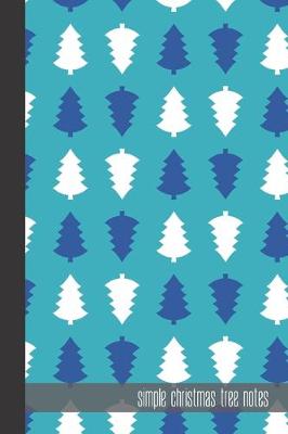 Book cover for simple christmas tree notes