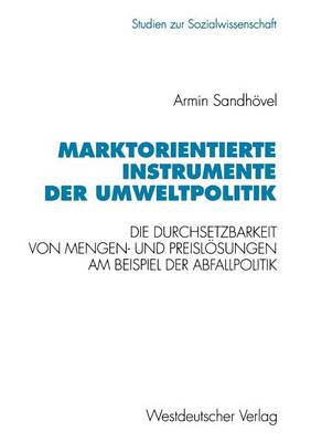 Cover of Marktorientierte Instrumente der Umweltpolitik