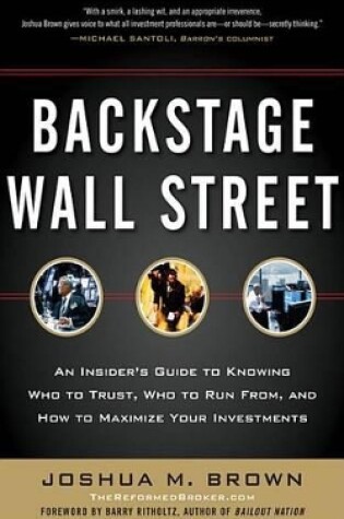 Cover of Backstage Wall Street (Pb)