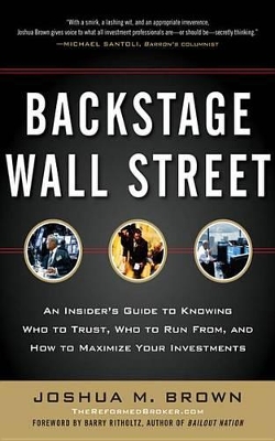 Book cover for Backstage Wall Street (Pb)