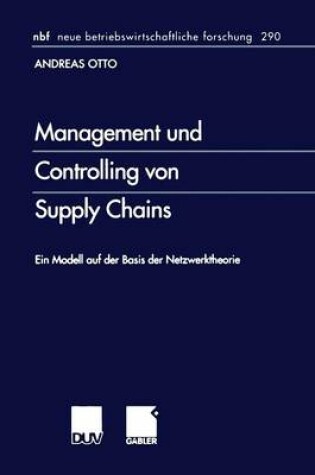 Cover of Management und Controlling von Supply Chains