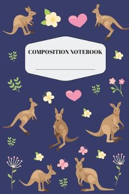 Book cover for Kangaroo Composition Notebook
