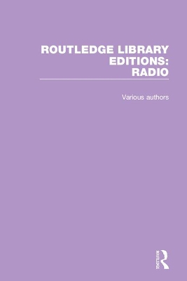 Cover of Routledge Library Editions: Radio