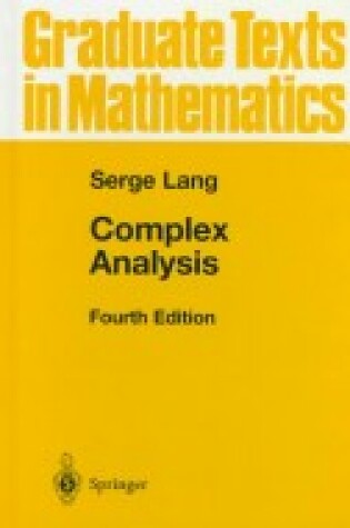 Cover of Complex Analysis