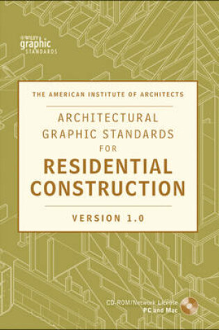 Cover of Architectural Graphic Standards for Residential Construction 1.0 CD-ROM Network Version