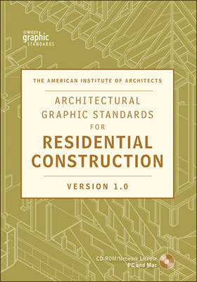 Cover of Architectural Graphic Standards for Residential Construction 1.0 CD-ROM Network Version