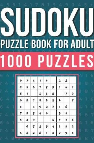 Cover of Sudoku puzzle book for adult 1000 puzzles