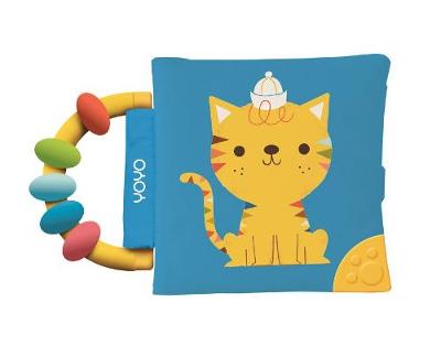 Book cover for My Soft Rattle and Teether Book: Cat