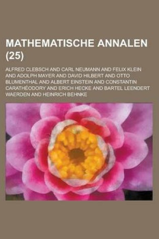 Cover of Mathematische Annalen (25 )