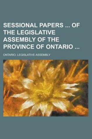 Cover of Sessional Papers of the Legislative Assembly of the Province of Ontario Volume 32, No. 8