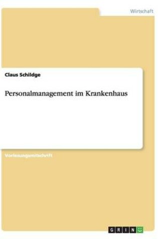 Cover of Personalmanagement im Krankenhaus