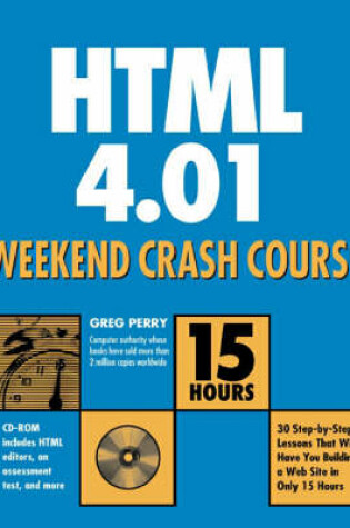 Cover of HTML 4.01 Weekend Crash Course