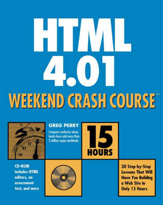 Book cover for HTML 4.01 Weekend Crash Course