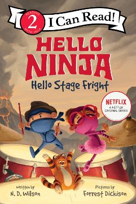 Book cover for Hello, Ninja. Hello, Stage Fright!