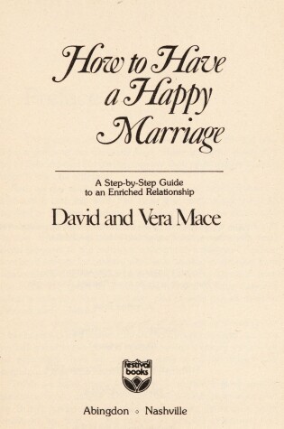 Cover of How to Have a Happy Marriage