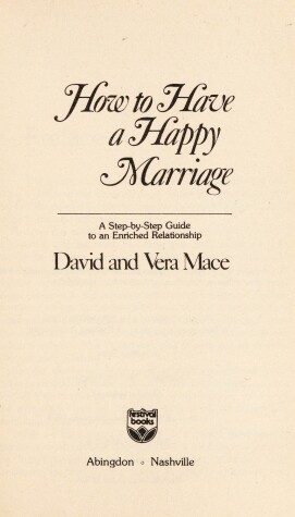 Book cover for How to Have a Happy Marriage